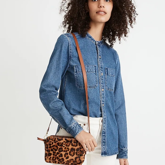 Madewell Jackets & Blazers - Madewell Demi Banded Collar Shirt Jacket